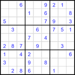 Судоку 9х9 #3375 легкий