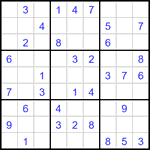 Судоку 9х9 #3380 легкий