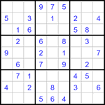 Судоку 9х9 #3382 легкий