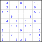Судоку 9х9 #3383 легкий