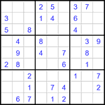 Судоку 9х9 #3384 легкий