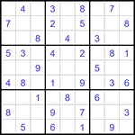 Судоку 9х9 #3385 легкий