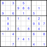 Судоку 9х9 #3387 легкий