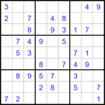 Судоку 9х9 #3388 легкий