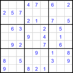 Судоку 9х9 #3389 легкий