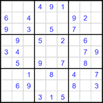 Судоку 9х9 #3391 легкий