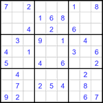 Судоку 9х9 #3394 легкий