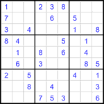 Судоку 9х9 #3395 легкий