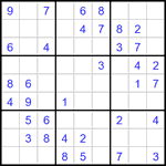 Судоку 9х9 #3396 легкий