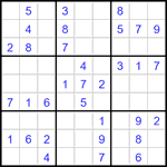 Судоку 9х9 #3399 легкий