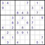 Судоку 9х9 #3400 легкий