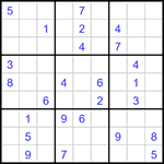 Судоку 9х9 #3321 средний