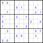 Судоку 9х9 #3326 средний