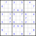 Судоку 9х9 #3328 средний