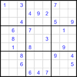 Судоку 9х9 #3336 средний