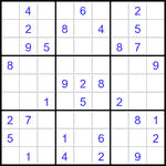 Судоку 9х9 #3343 средний