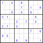 Судоку 9х9 #3346 средний