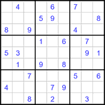 Судоку 9х9 #3347 средний