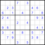 Судоку 9х9 #3348 средний