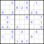 Судоку 9х9 #3351 средний