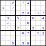 Судоку 9х9 #3352 средний