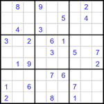 Судоку 9х9 #3354 средний