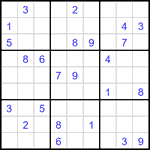 Судоку 9х9 #3355 средний