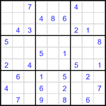 Судоку 9х9 #3357 средний