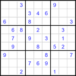 Судоку 9х9 #3360 средний