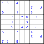 Судоку 9х9 #3361 средний