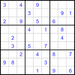 Судоку 9х9 #3362 средний