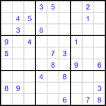 Судоку 9х9 #3363 средний