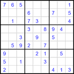 Судоку 9х9 #3365 средний