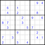 Судоку 9х9 #3366 средний