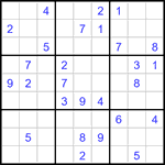 Судоку 9х9 #3367 средний