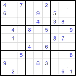 Судоку 9х9 #3368 средний