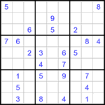 Судоку 9х9 #3369 средний