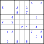 Судоку 9х9 #3322 трудный