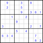 Судоку 9х9 #3324 трудный