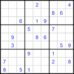 Судоку 9х9 #3327 трудный