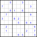 Судоку 9х9 #3328 трудный