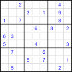 Судоку 9х9 #3333 трудный