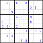 Судоку 9х9 #3338 трудный