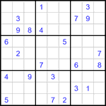 Судоку 9х9 #3342 трудный