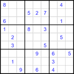 Судоку 9х9 #3348 трудный