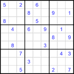 Судоку 9х9 #3349 трудный