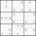 Судоку 9х9 #3352 трудный