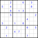 Судоку 9х9 #3355 трудный