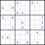 Судоку 9х9 #3356 трудный