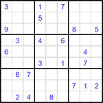 Судоку 9х9 #3359 трудный